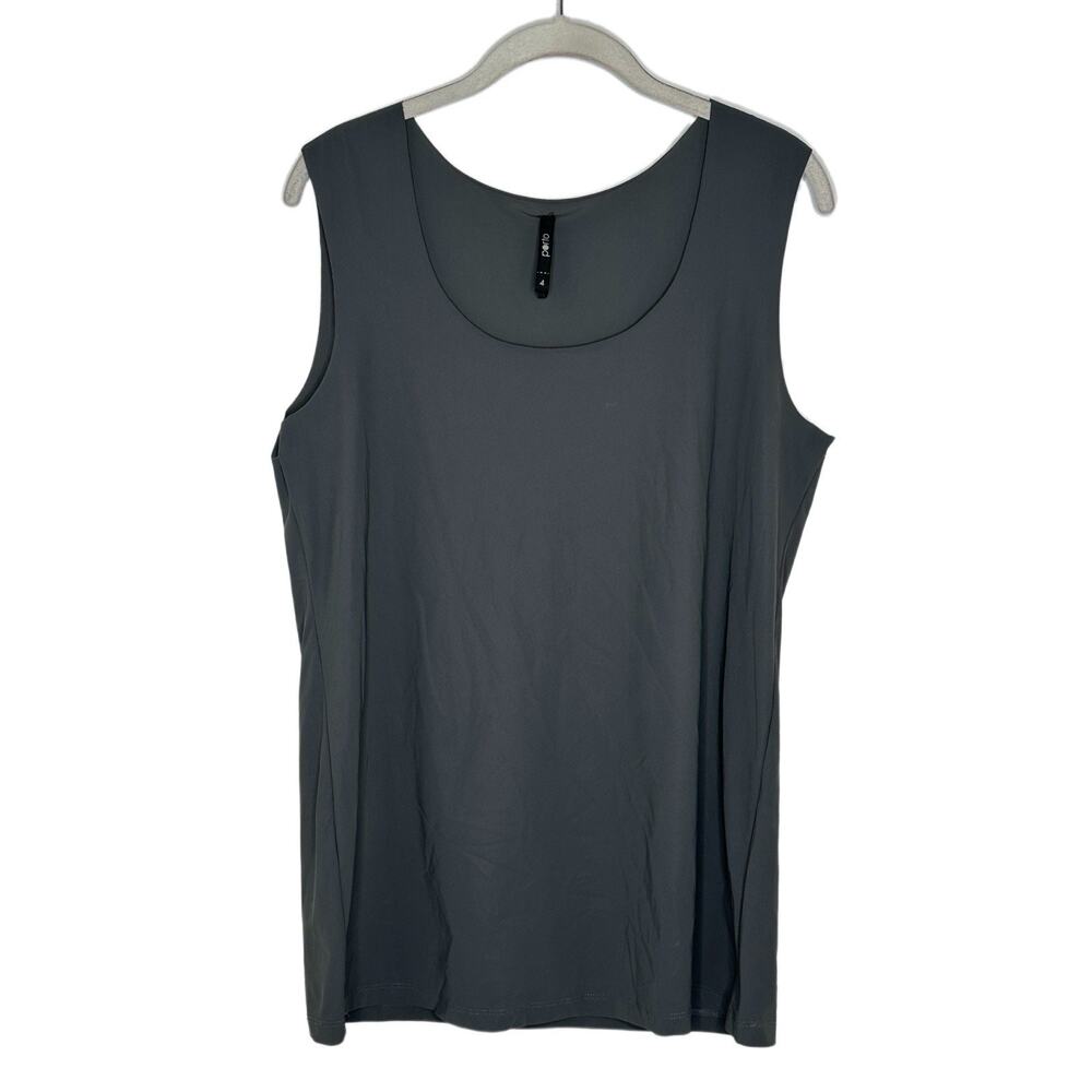 Porto San Francisco Gray Sleeveless Under Layer Stretch Tank Top Size 4 ( XL) ￼